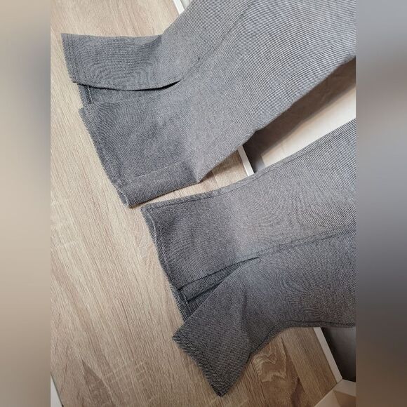 Maeve Anthropologie Wide Leg Pants High Waist Seam Ankle Slit Trousers Plaid 14 - Picture 7 of 14